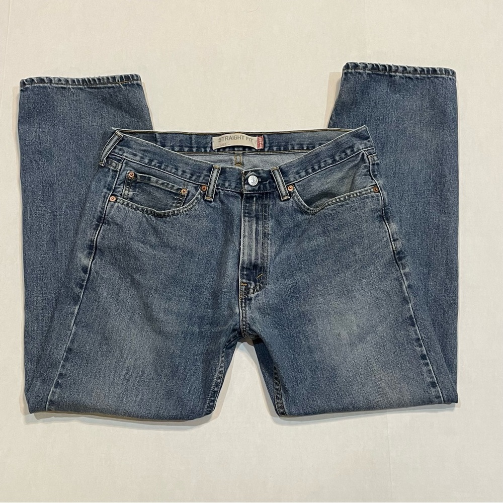 LEVIS 505 Straight Fit Denim Blue Jeans, MEN'S Size 34 x 30